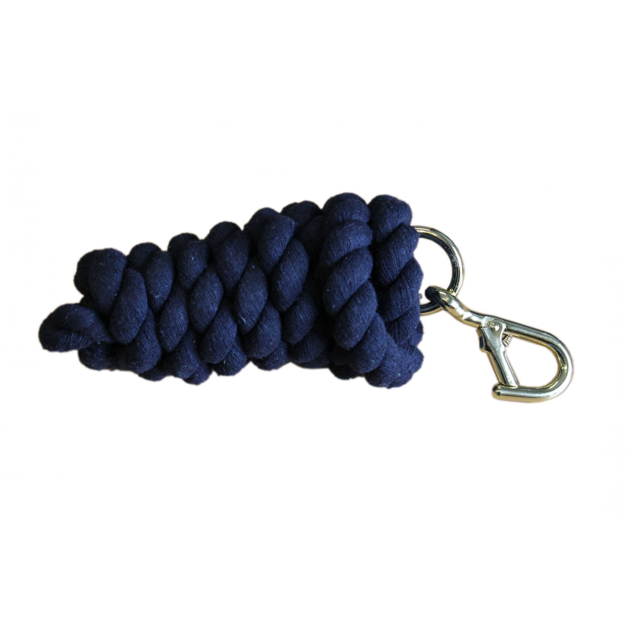 Mackey Cotton Walsall Clip Leadrope - Navy Large