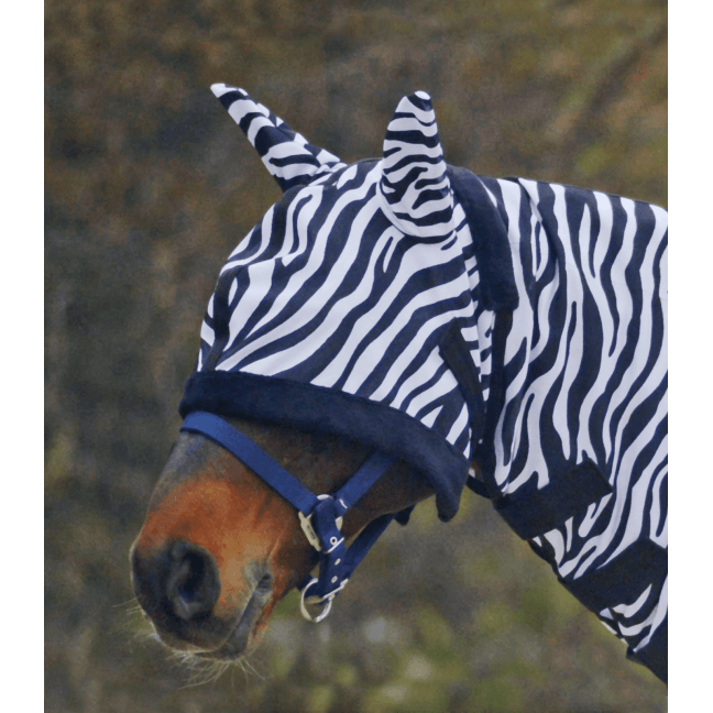 Waldhausen Zebra Fly Mask - Full Black/White