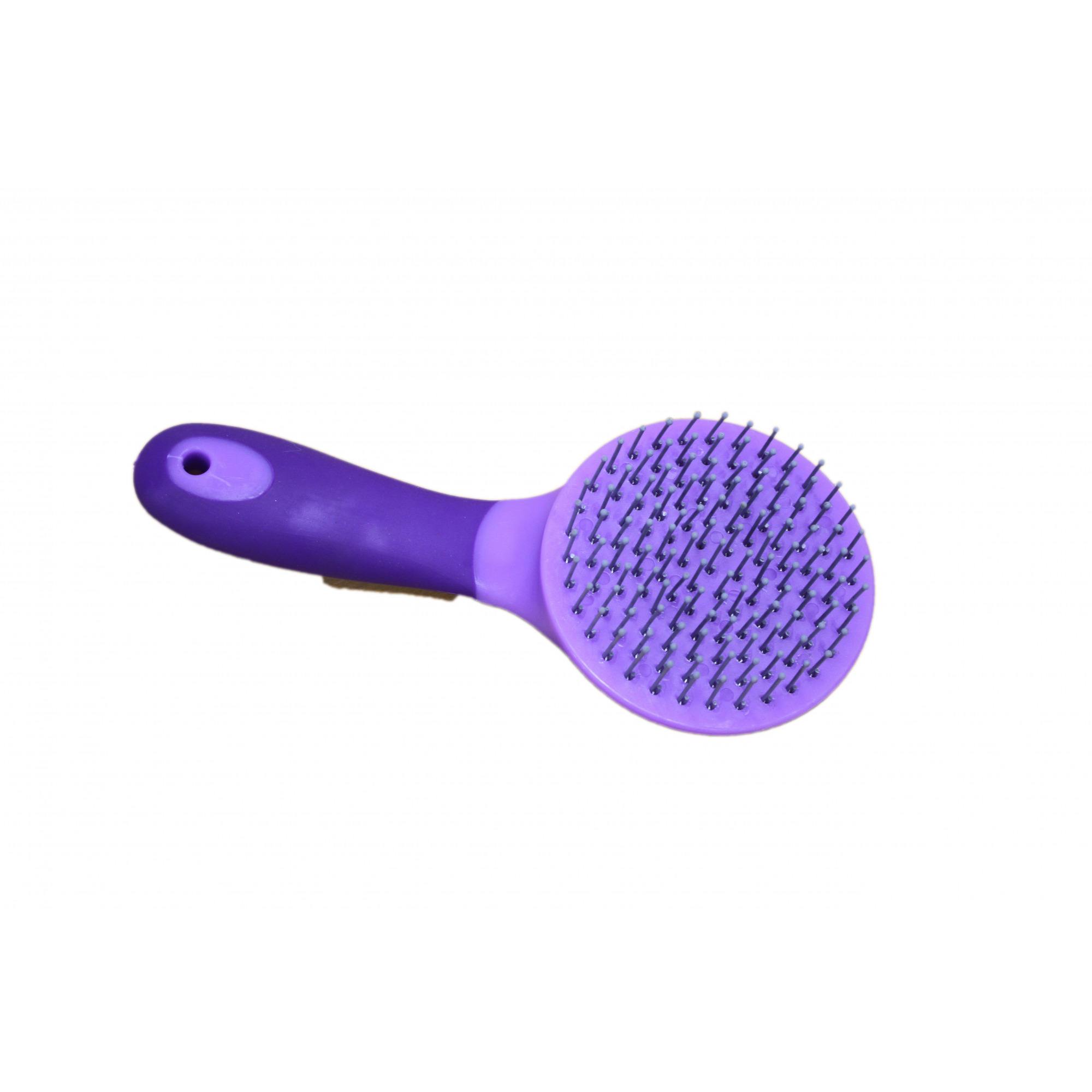 Mackey Two Tone Round Mane And Tail Brush - Purple/Lilac