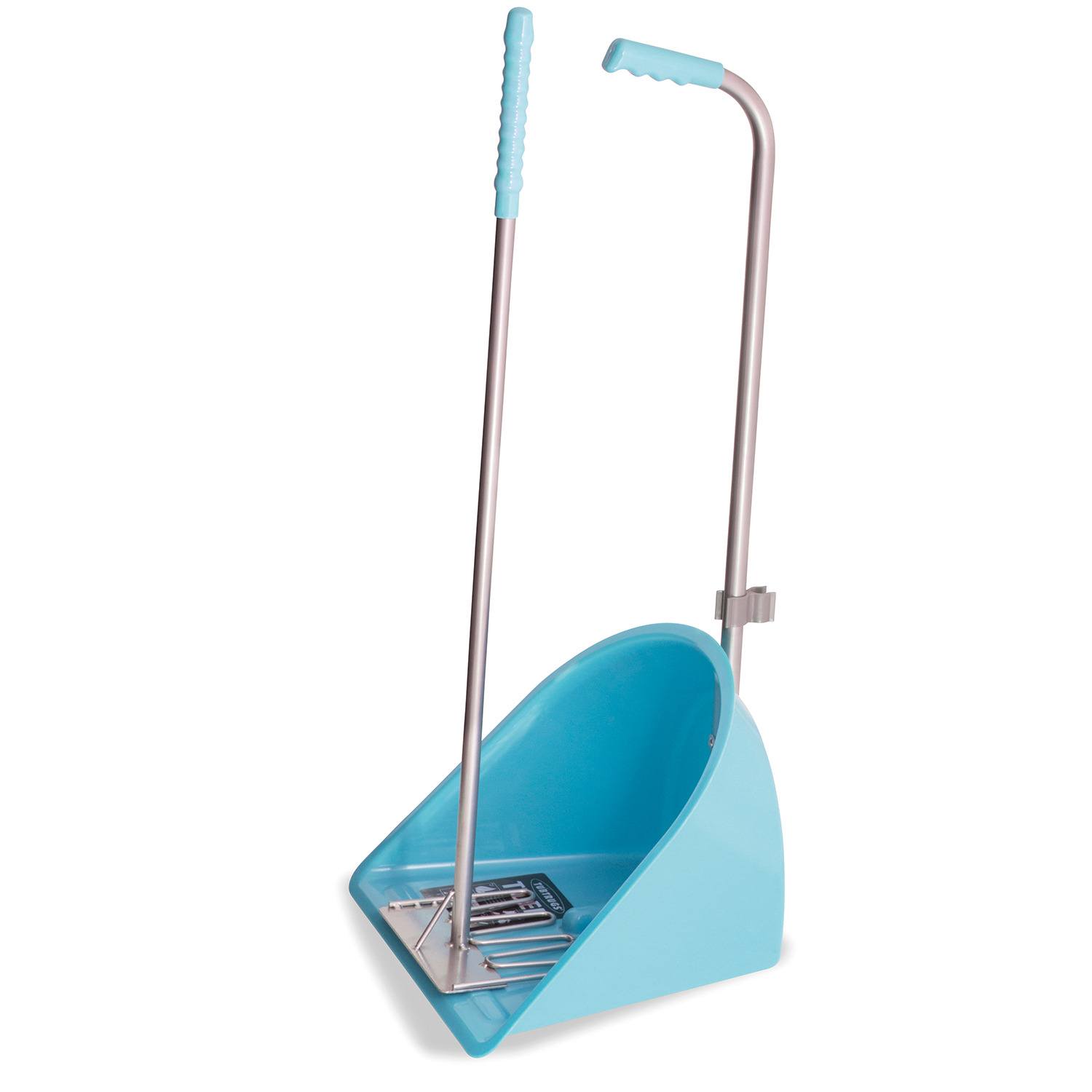 Gorilla Tubtrug Tidee Manure Scoop And Rake - Red/Sky Blue 80Cm