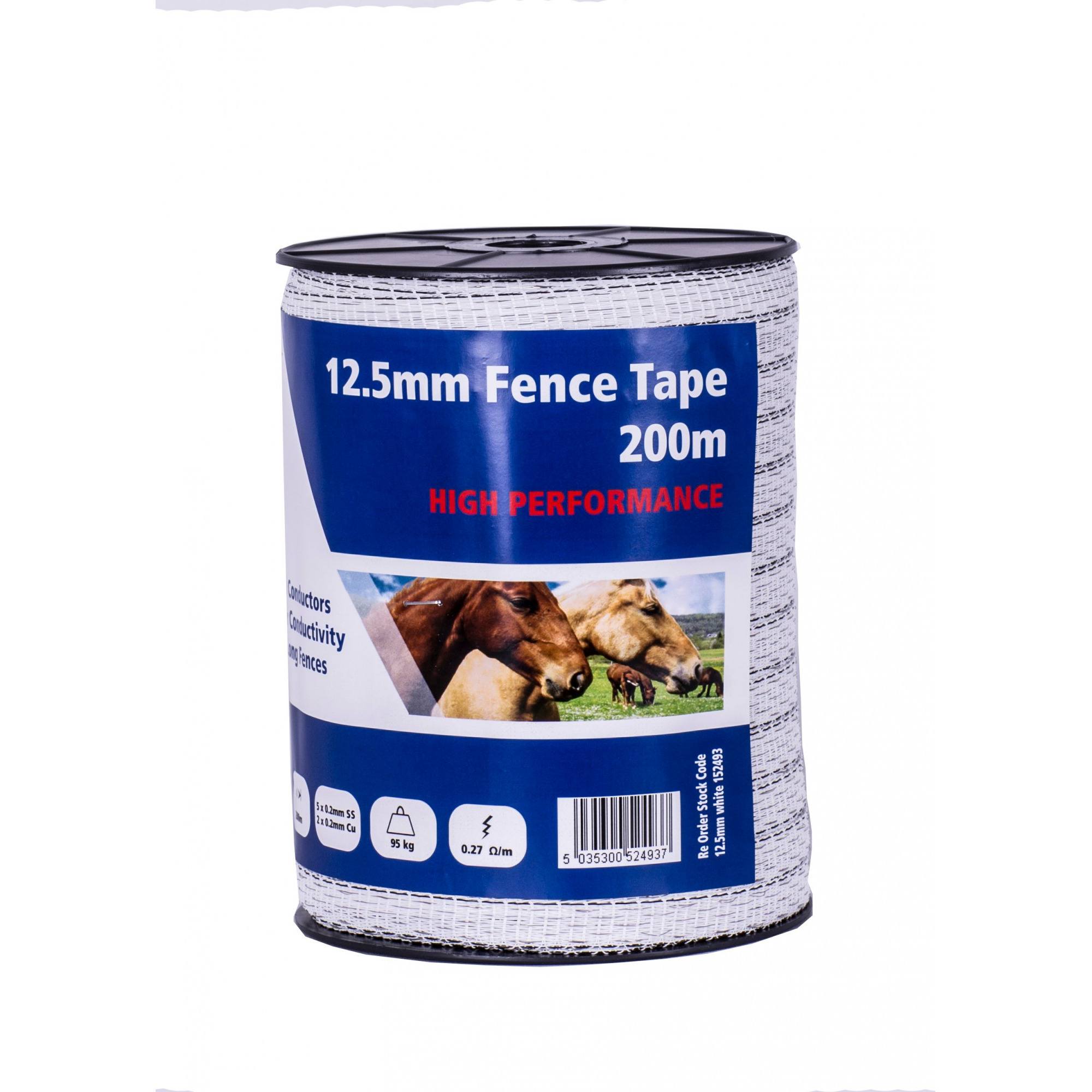 Fenceman High Performance Tape - 12.5Mm - White 200M