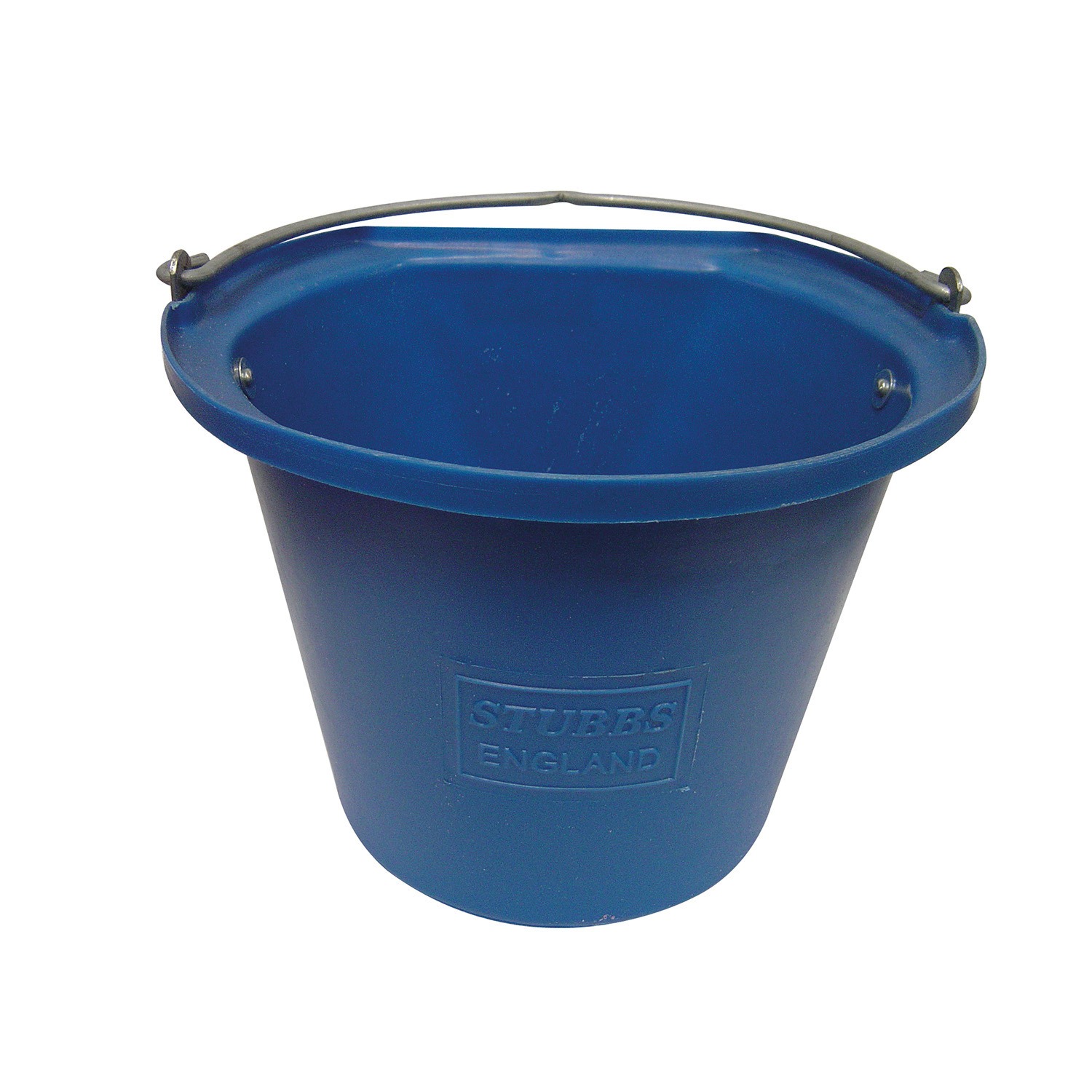 Stubbs Flat Sided Hanging Stable Bucket - Litre Blue Size 14
