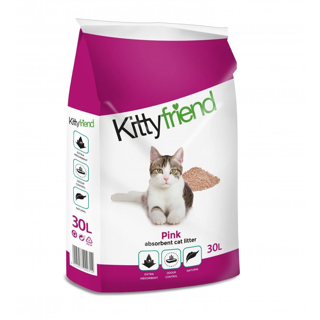 Sanicat Kittyfriend Pink NonClumping Cat Litter VioVet.co.uk