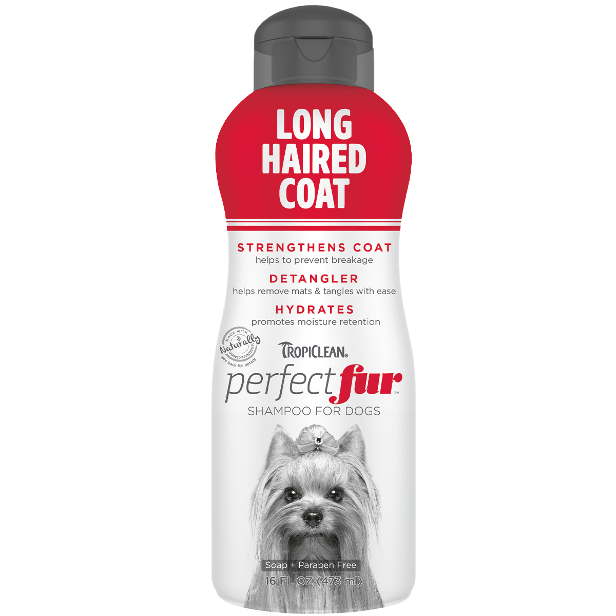 TropiClean Perfect Fur Long Haired Coat Shampoo for Dogs