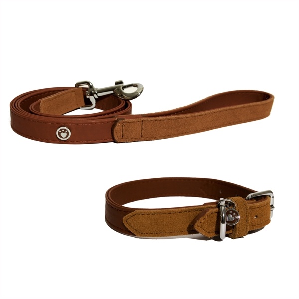 Rosewood Luxury Leather Dog Collar - Red - 8 - 12 x 0.75 inch