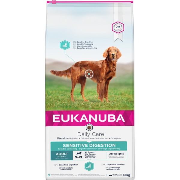 Eukanuba Adult Daily Care Sensitive Digestion Dog Food - 12kg