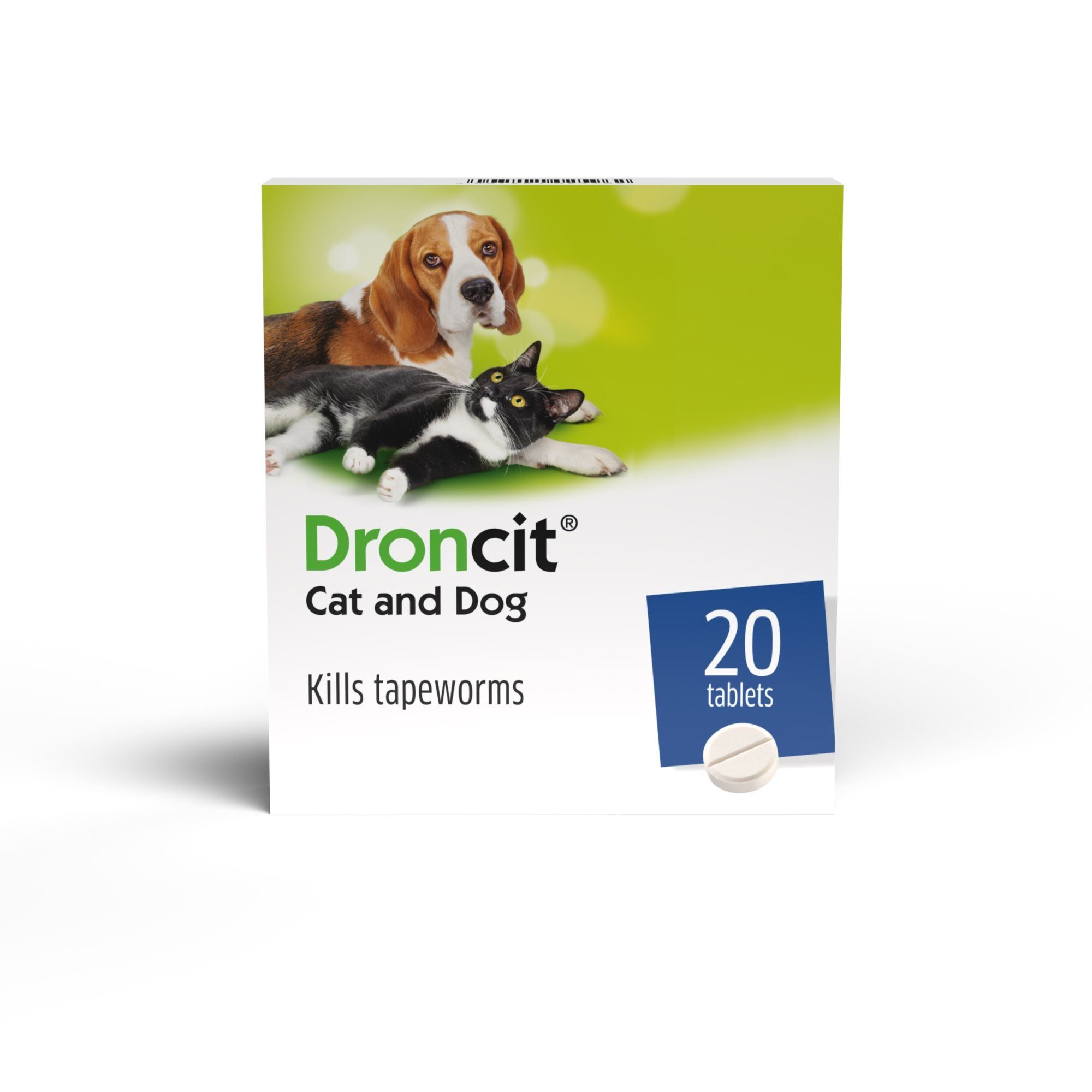 Droncit Tapewormer Tablets for 🐱 Cats and 🐶 Dogs