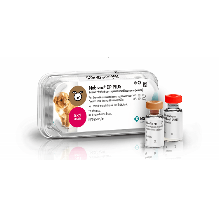 Nobivac® DP PLUS lyophilisate and solvent for suspension for injection for dogs (puppies)