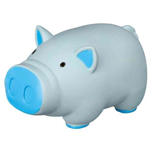 Trixie Round Grey Pig Toy for Dogs