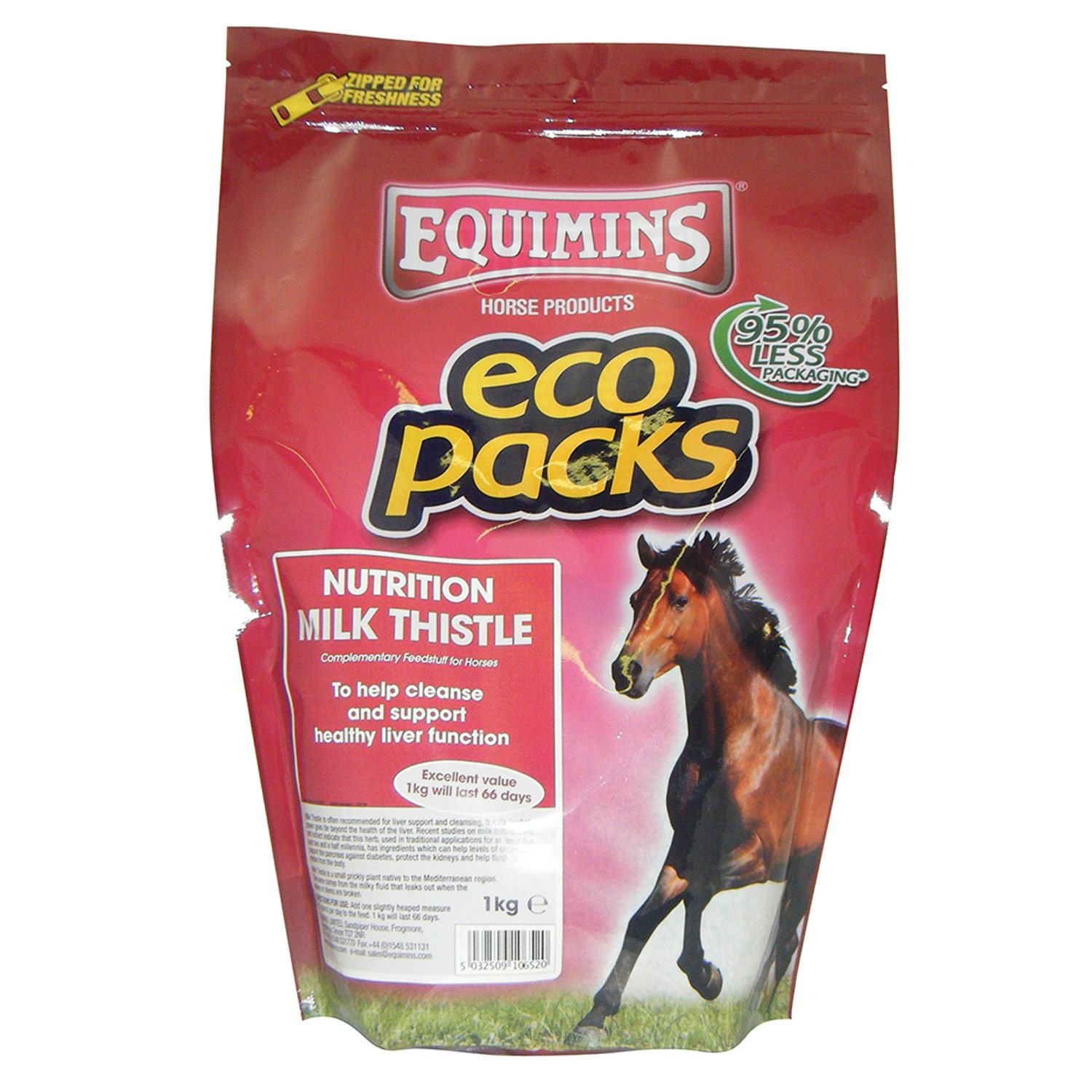 Equimins Milk Thistle Herbs - Powder - Refill Bag 1Kg