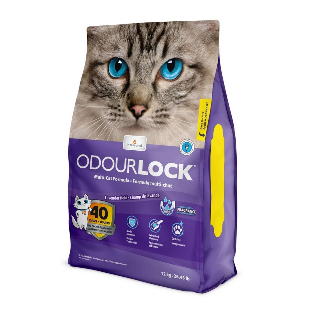 Intersand Odourlock Cat Litter - Lavender 12Kg