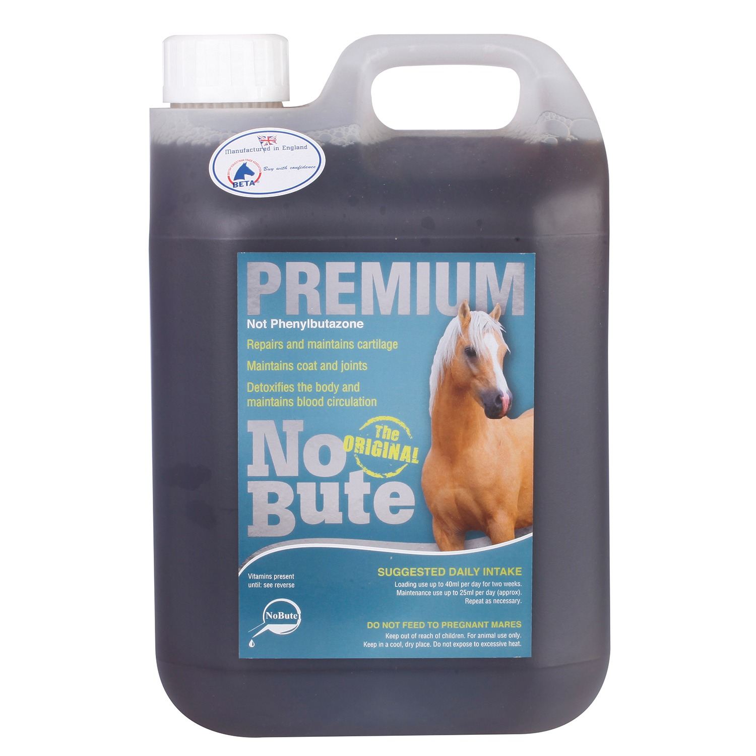 No Bute The Original Horse Supplement - Premium - Litres Size 2.5