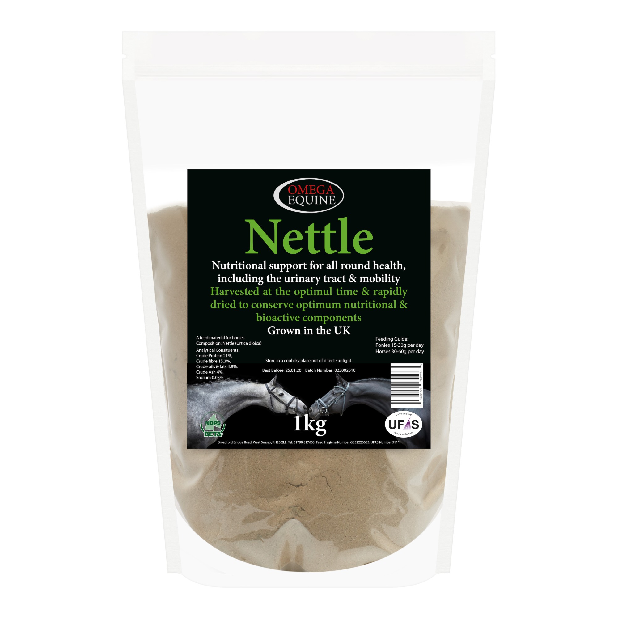 Omega Equine Nettle - Bag Red 1Kg