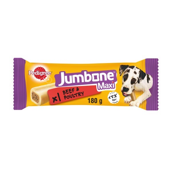 Pedigree Jumbone Maxi Dog Treat With Beef And Poultry - Single Chew Size 1