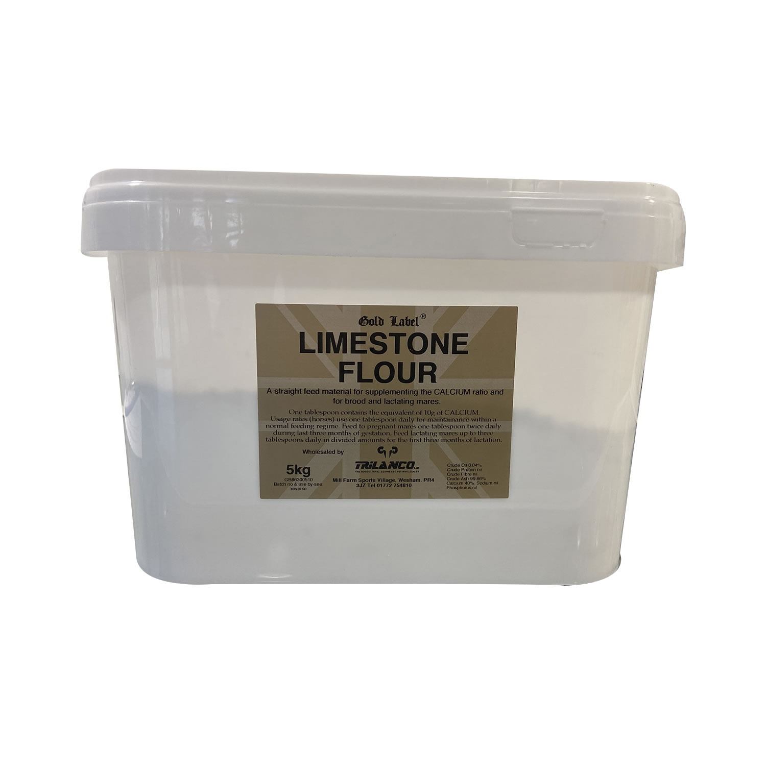 Label Limestone Flour For Horses - Tub Gold 5Kg