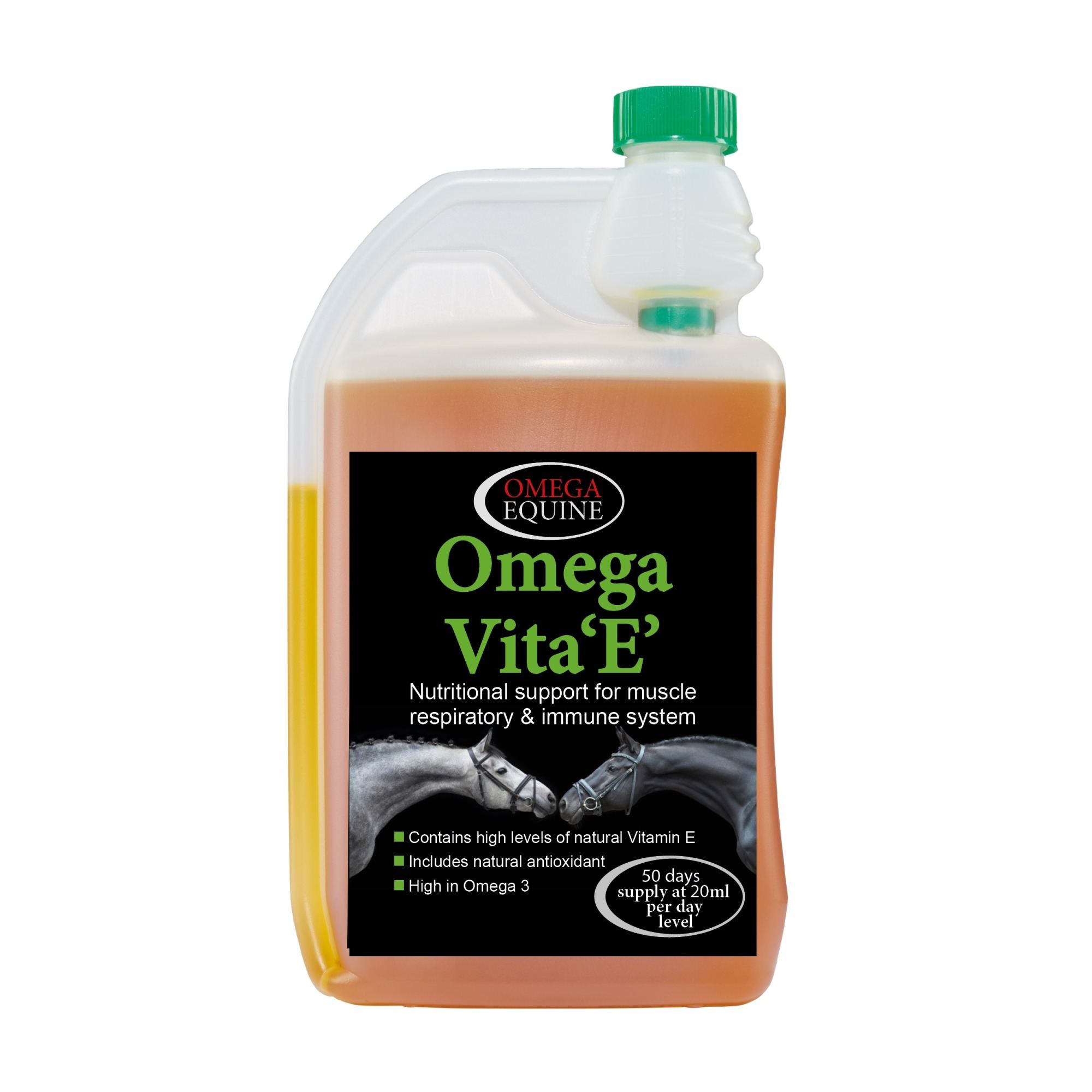 Omega Equine Vita 'E' - Litre Bottle Size 1