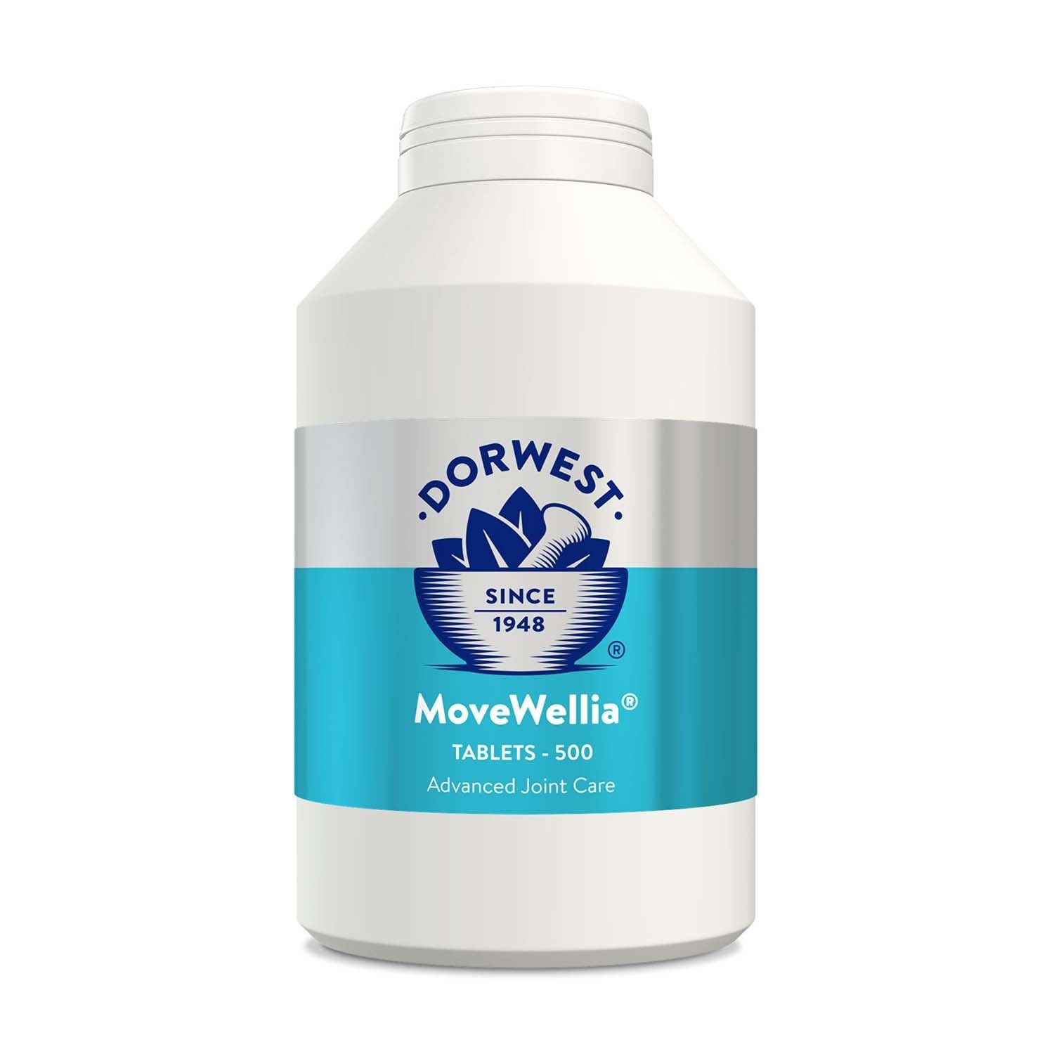 Dorwest Herbs MoveWellia for Small Dogs and Cats - 500 Tablets