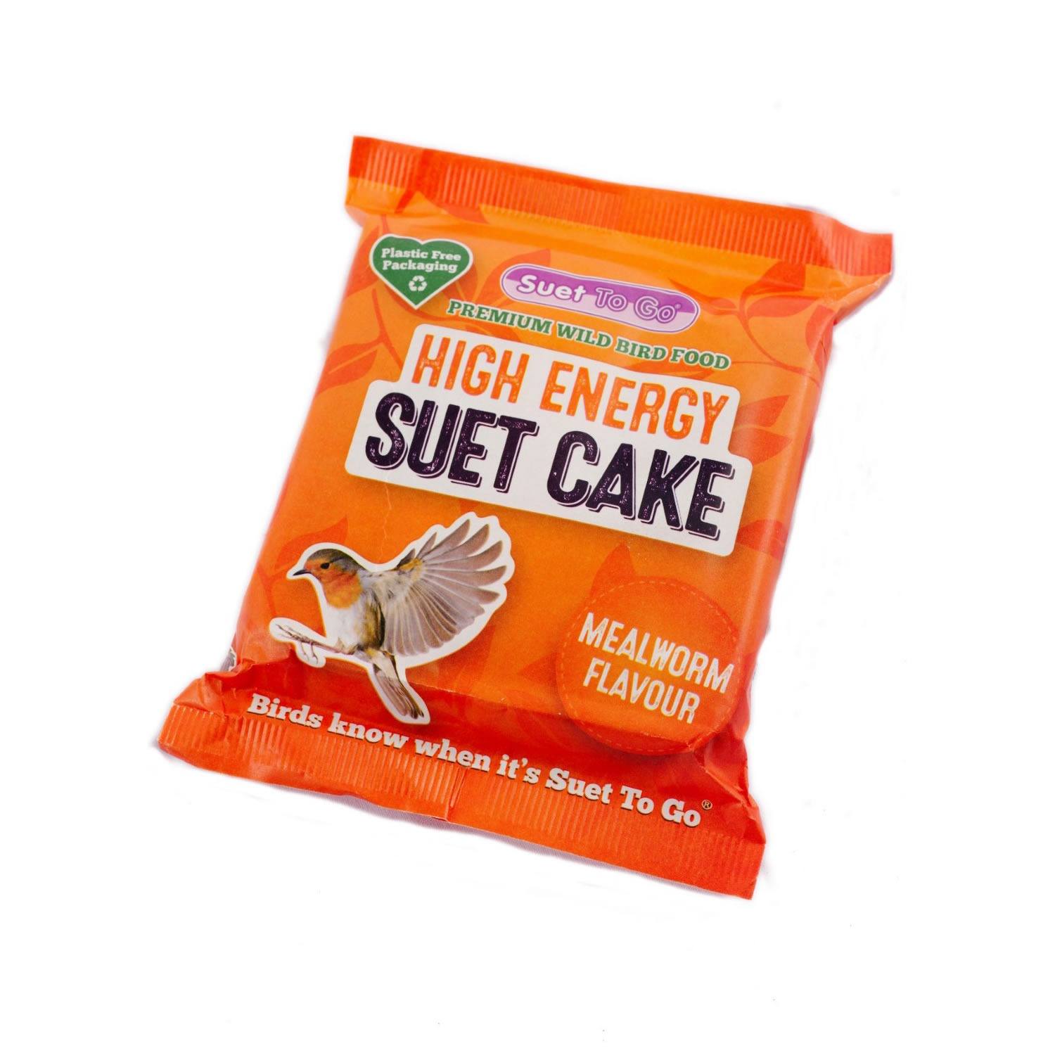 Unipet International Suet To Go High Energy Suet Cake Mealworm For Birds Insect - 280G