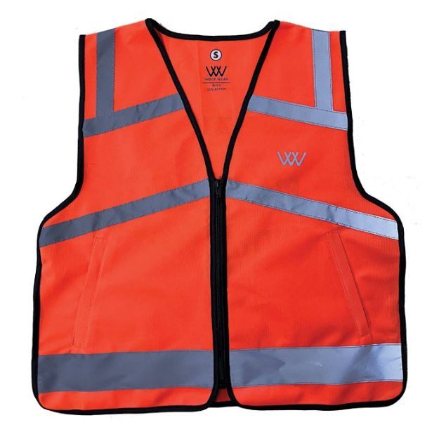 Woof Wear Hi Viz Riding Vest - Orange Medium