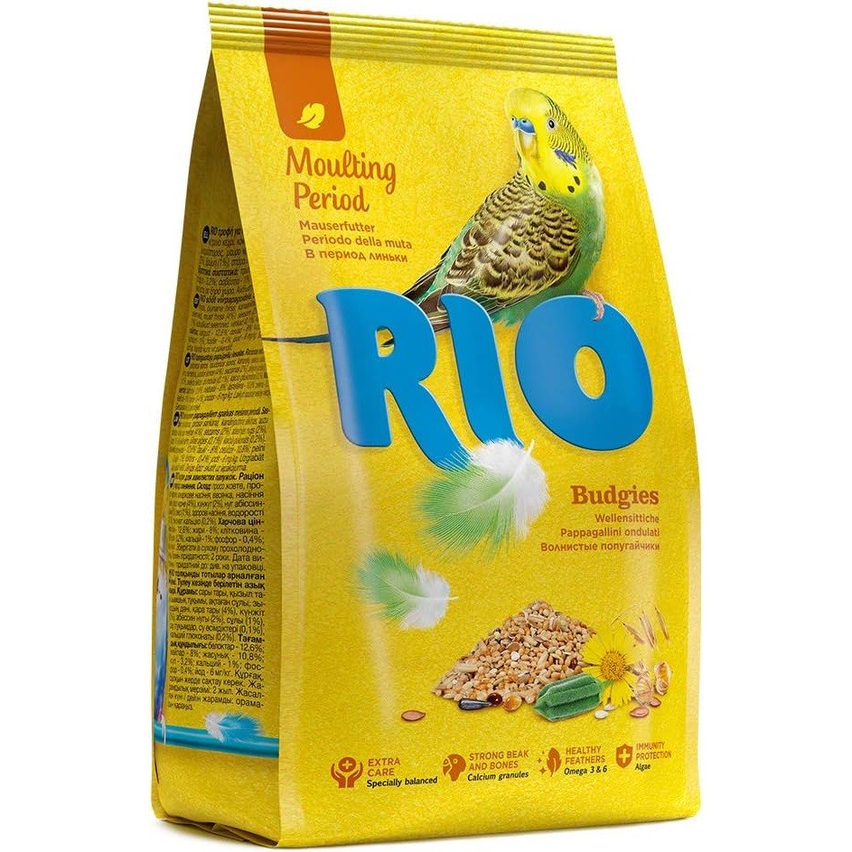 Rio Moulting Period Feed For Budgies - Yellow/Red/Black 500G