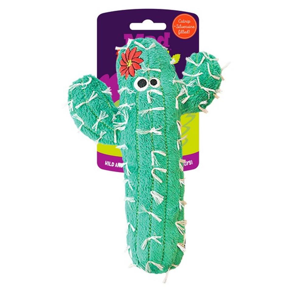 Mad Cat Big Cactus Kicker Toy For Cats - One Size