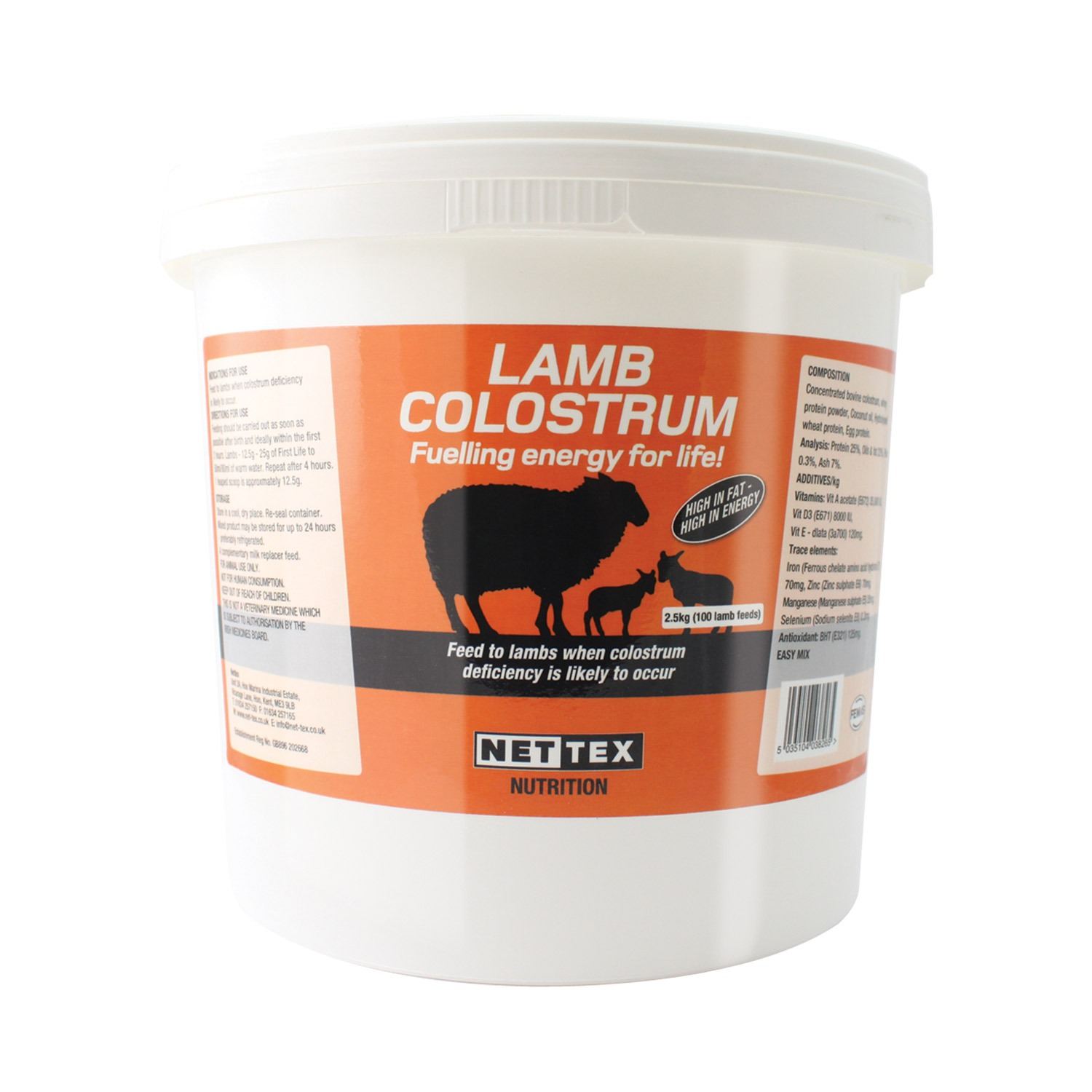 Nettex Agri Lamb Colostrum - 2.5 Kg 2.5Kg