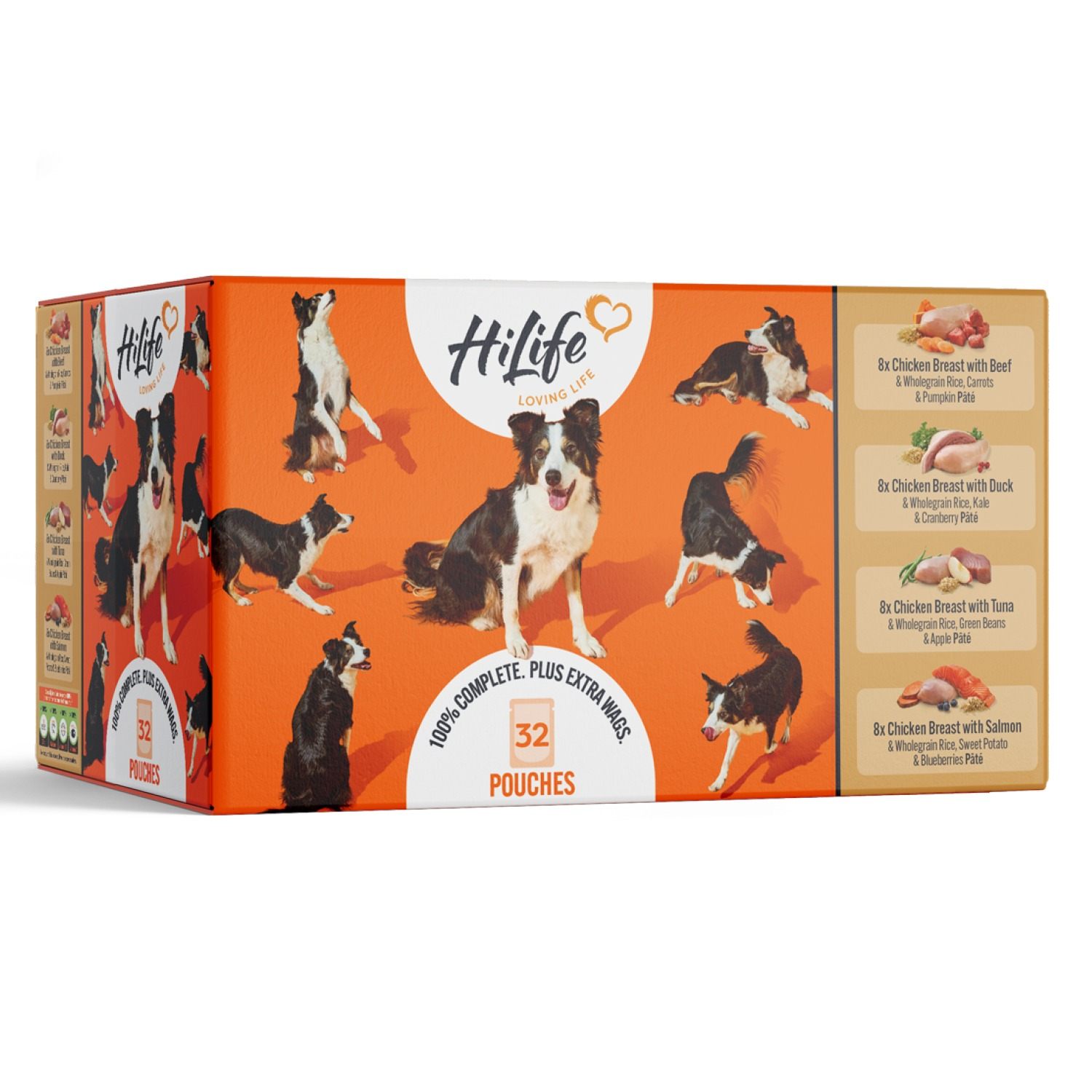 Hi Life Hilife Chicken Recipes Selection Adult Wet Fod Food - X 150G Brown/Salmon Size 32