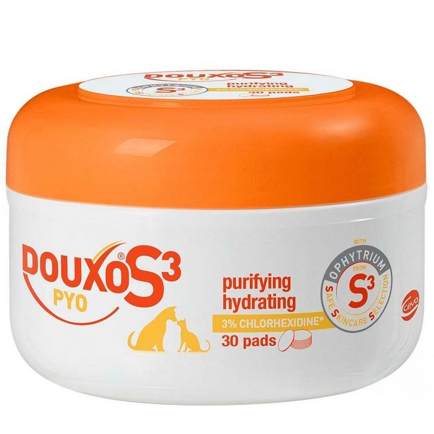 Ceva Douxo Pyo - Pads For Dogs And Cats - Pack Of Size 30