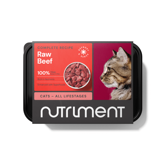 Nutriment Beef Raw Cat Food - 500G
