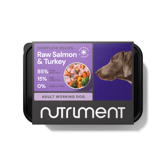 Nutriment And Turkey Raw Adult Working Dog Food - Salmon 500G