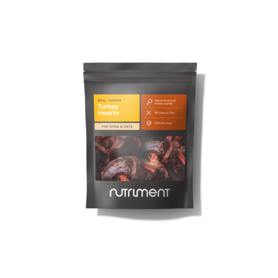 Nutriment Turkey Hearts Raw Dog Food - 500G