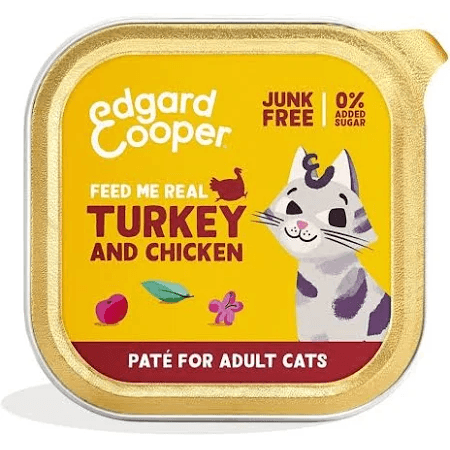 Edgard And Cooper Turkey And Chicken Paté For Adult Cats - Grain 85G