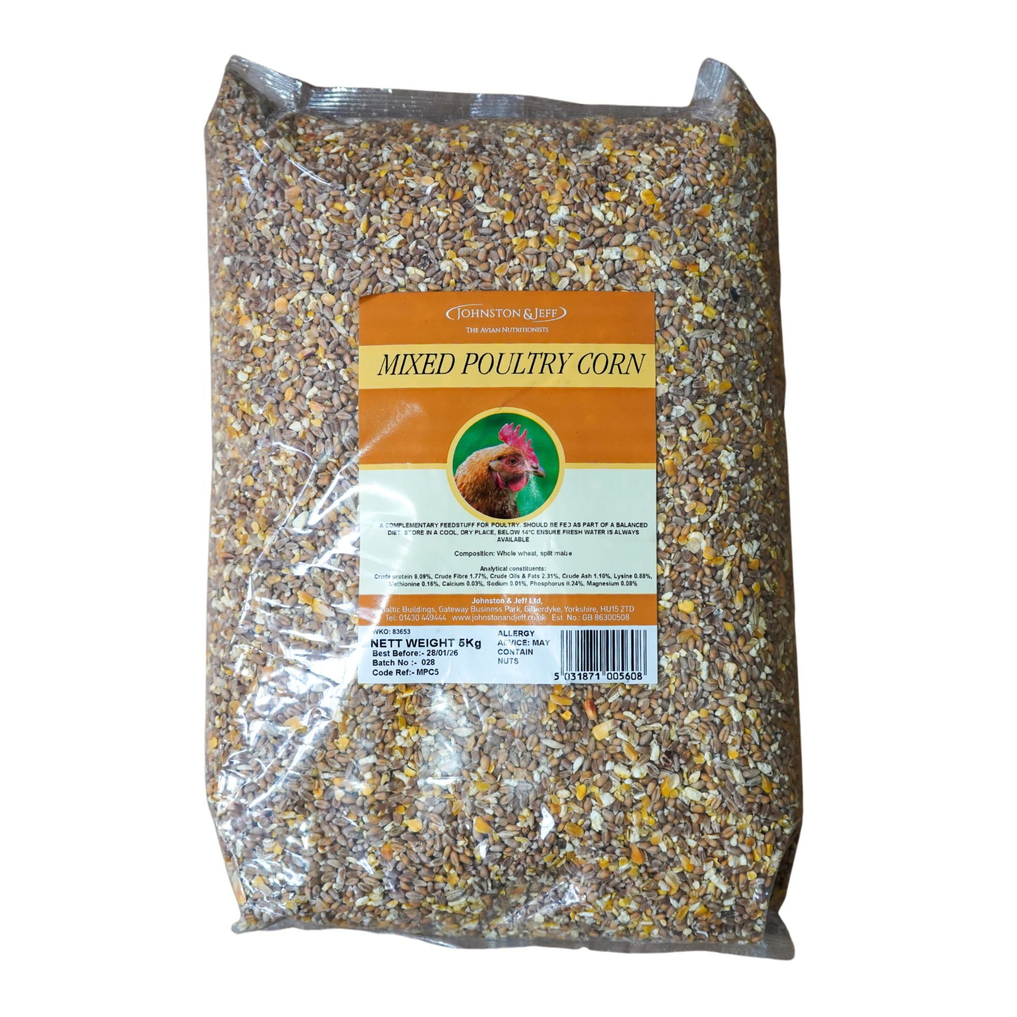 Johnston And Jeff Mixed Poultry Corn - 20Kg