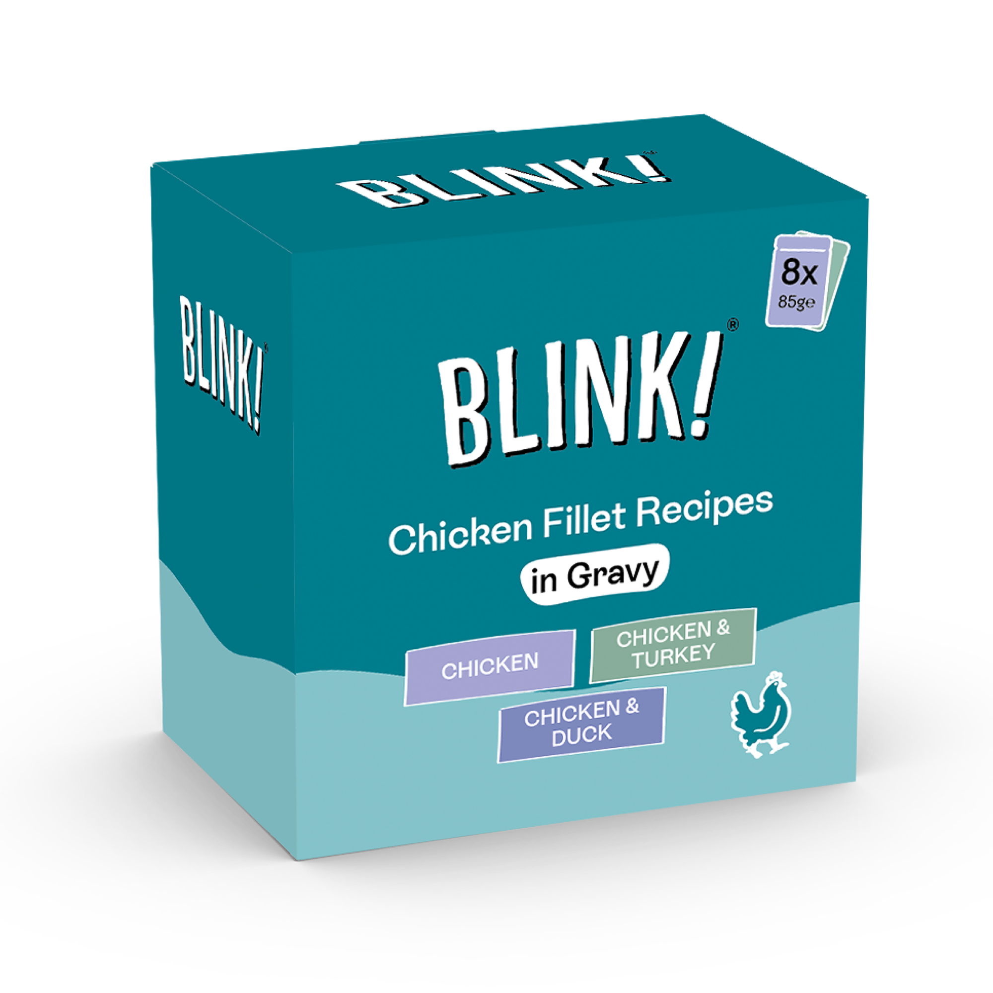 Blink Chicken Fillet Recipes In Gravy Cat Food Multipack - X 85G Grain Size 8