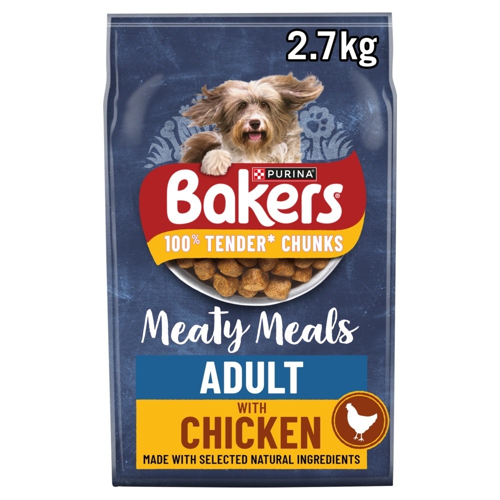 Bakers Meaty Meals Dry Dog Food - Chicken - 2.7Kg