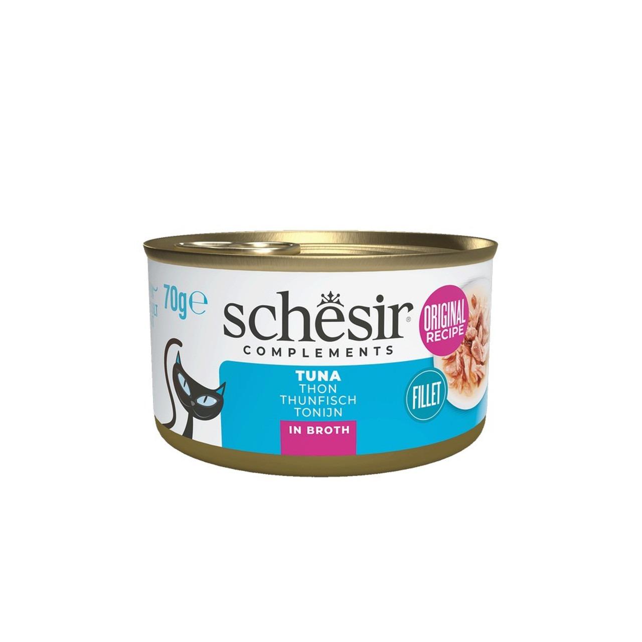 Schesir Complements Tuna In Broth Cat Food - 70G