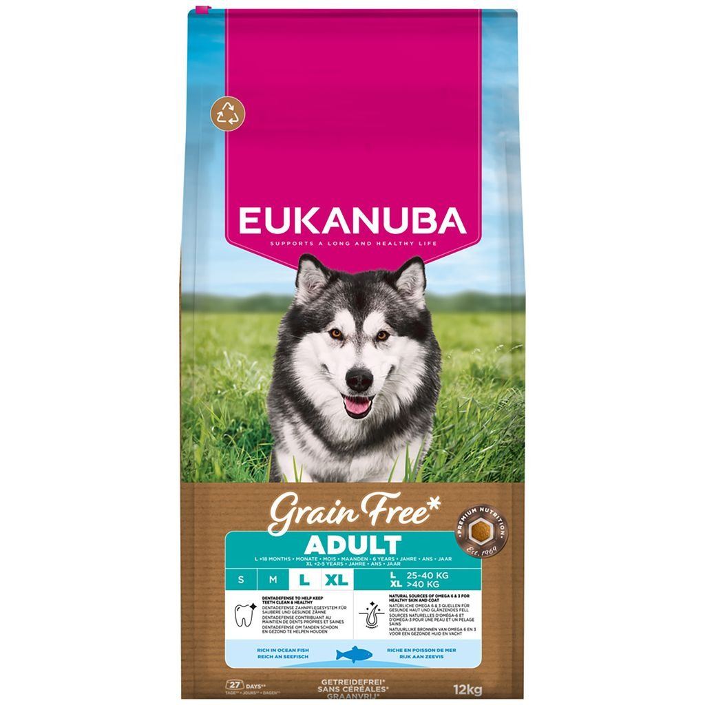 Eukanuba Free Breed Ocean Fish Adult Dog Food - 12Kg Grain Large