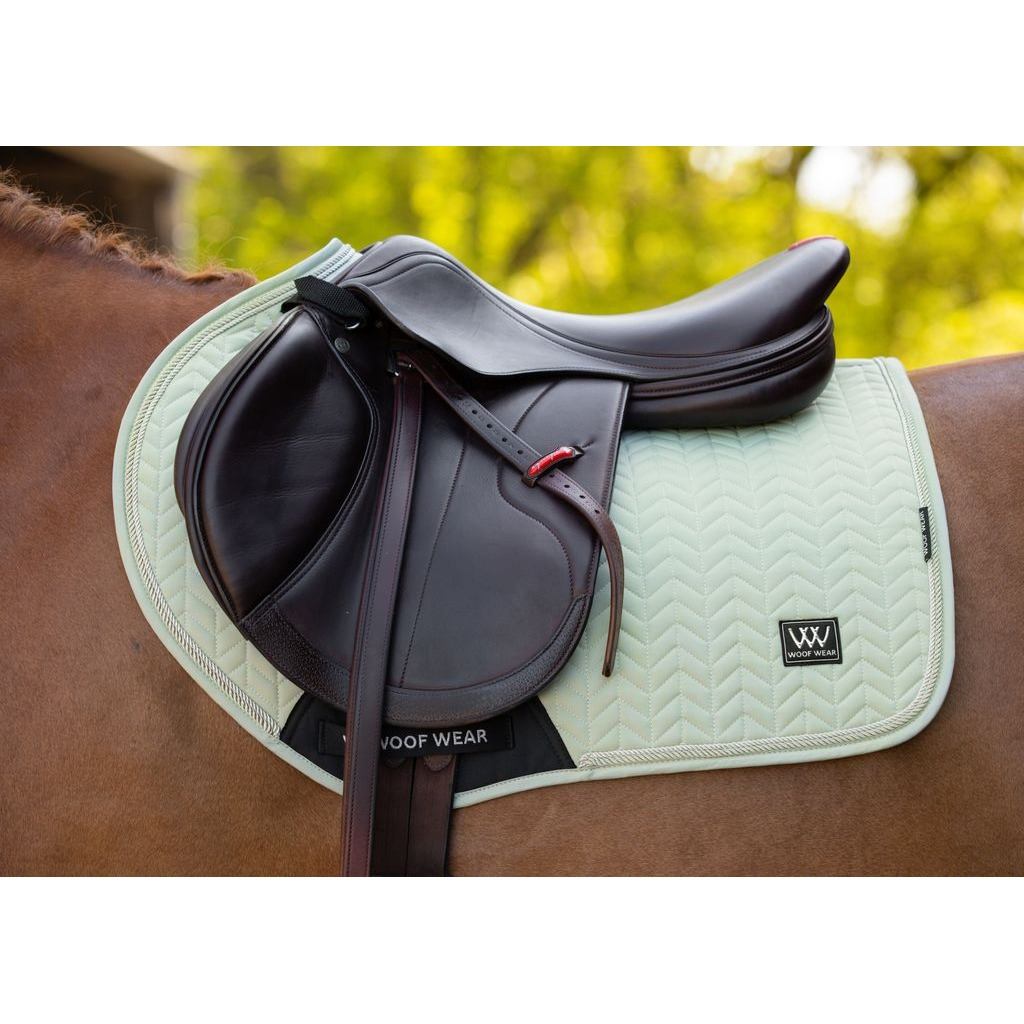 Woof Wear Herringbone Cc Pad | Sage - Cob Silver