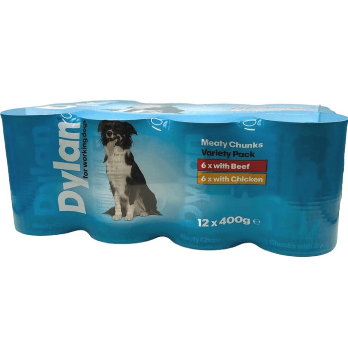 Dylan Chicken And Beef Wet Working Dog Food - X 400G Size 12