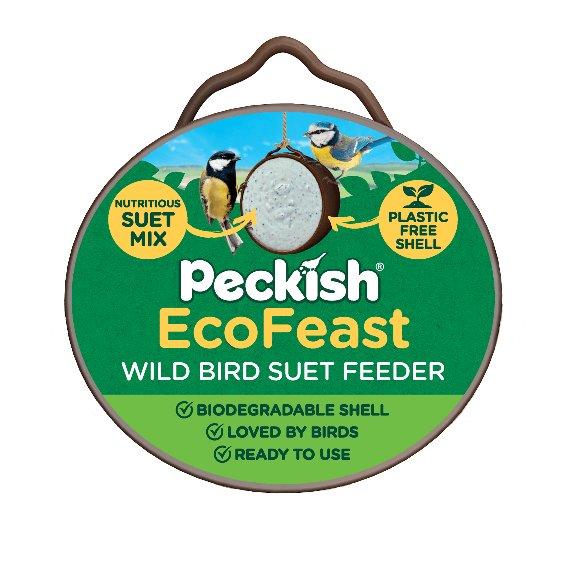 Peckish Complete Ecofeast Wild Bird Suet Feeder - Single