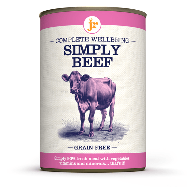 Jr Pet Products Jr Pet Complete Wellbeing Simply Beef Wet Dog Food - Grain 400G