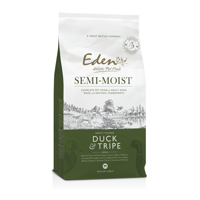 Eden Pet Foods Eden 60/40 Semi-Moist Duck And Tripe Kibble Dog Food - 10Kg Medium