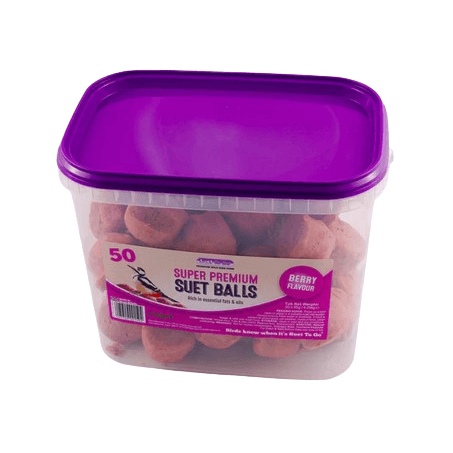 Unipet International Suet To Go Suet Balls Berry Tub Wild Bird Food - 50 Balls