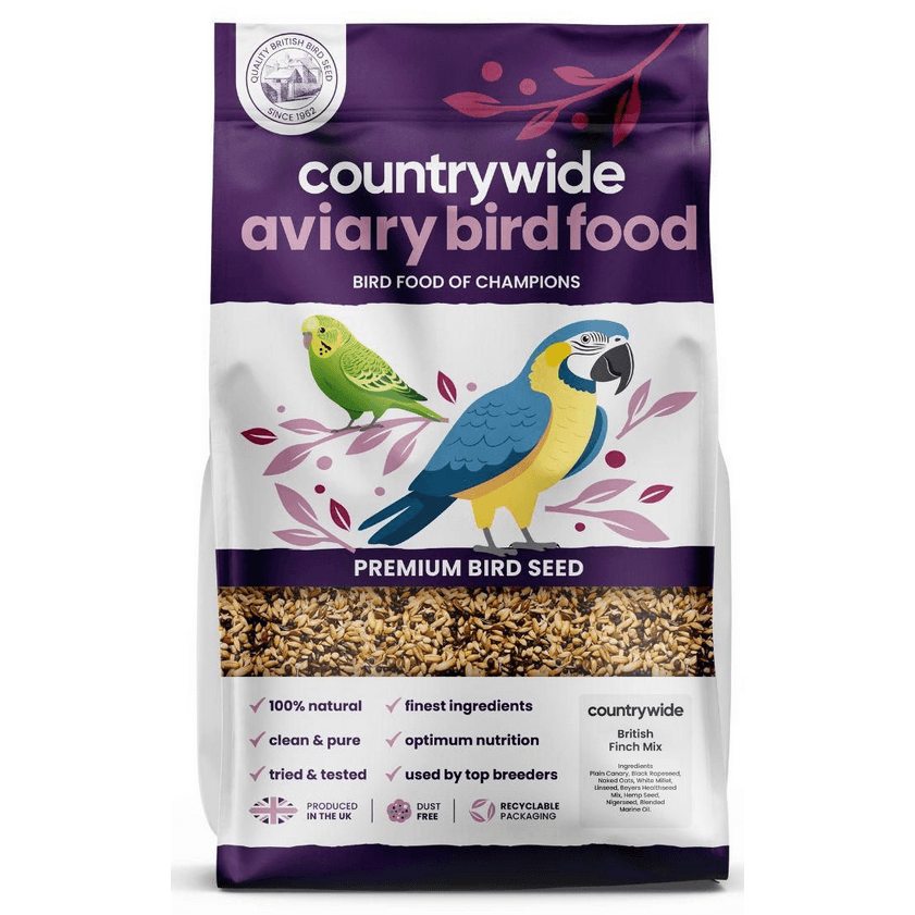 Countrywide British Finch Mix Bird Food - Black/White 20Kg