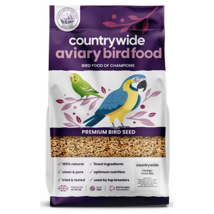 Countrywide Foreign Finch Mix Bird Food - White/Red/Black 20Kg