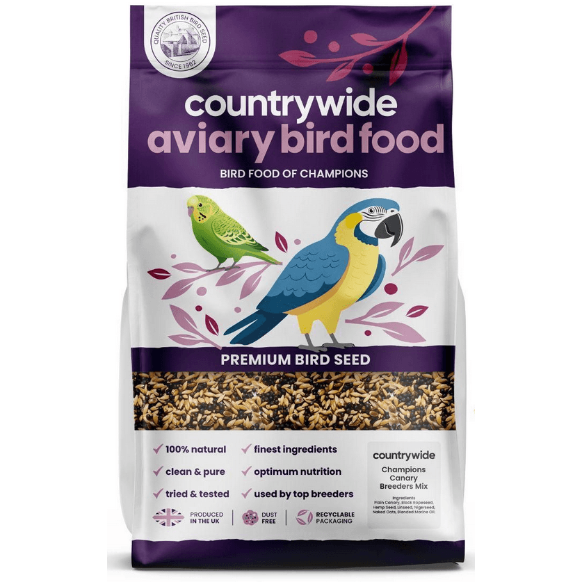 Countrywide Champions Canary Breeders Mix Bird Food - Black 20Kg