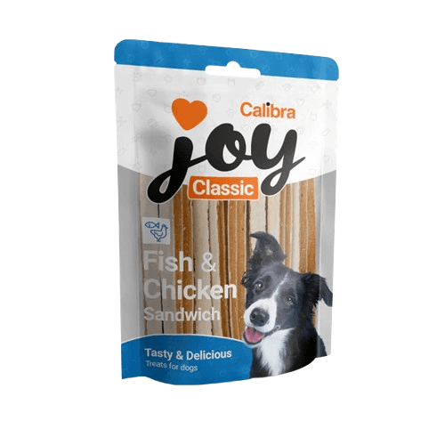 Calibra Joy Classic Fish And Chicken Sandwich Dog Treats - 250G