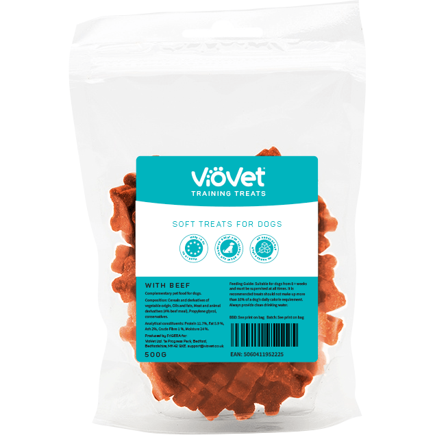 Viovet Soft Beef Training Treats - 500G