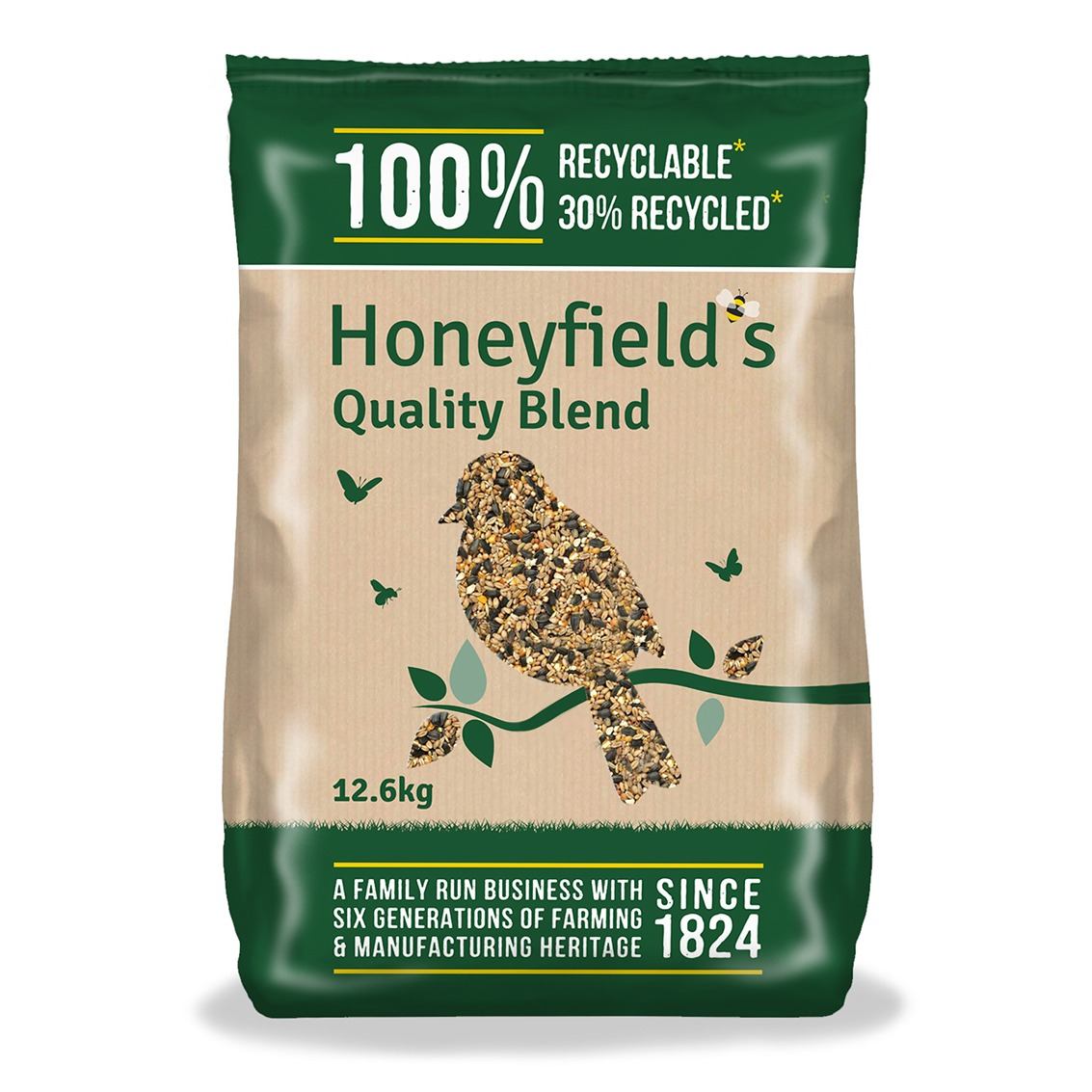 Honeyfield's Quality Blend Wild Bird Food - Black/Yellow/Red 12.6Kg