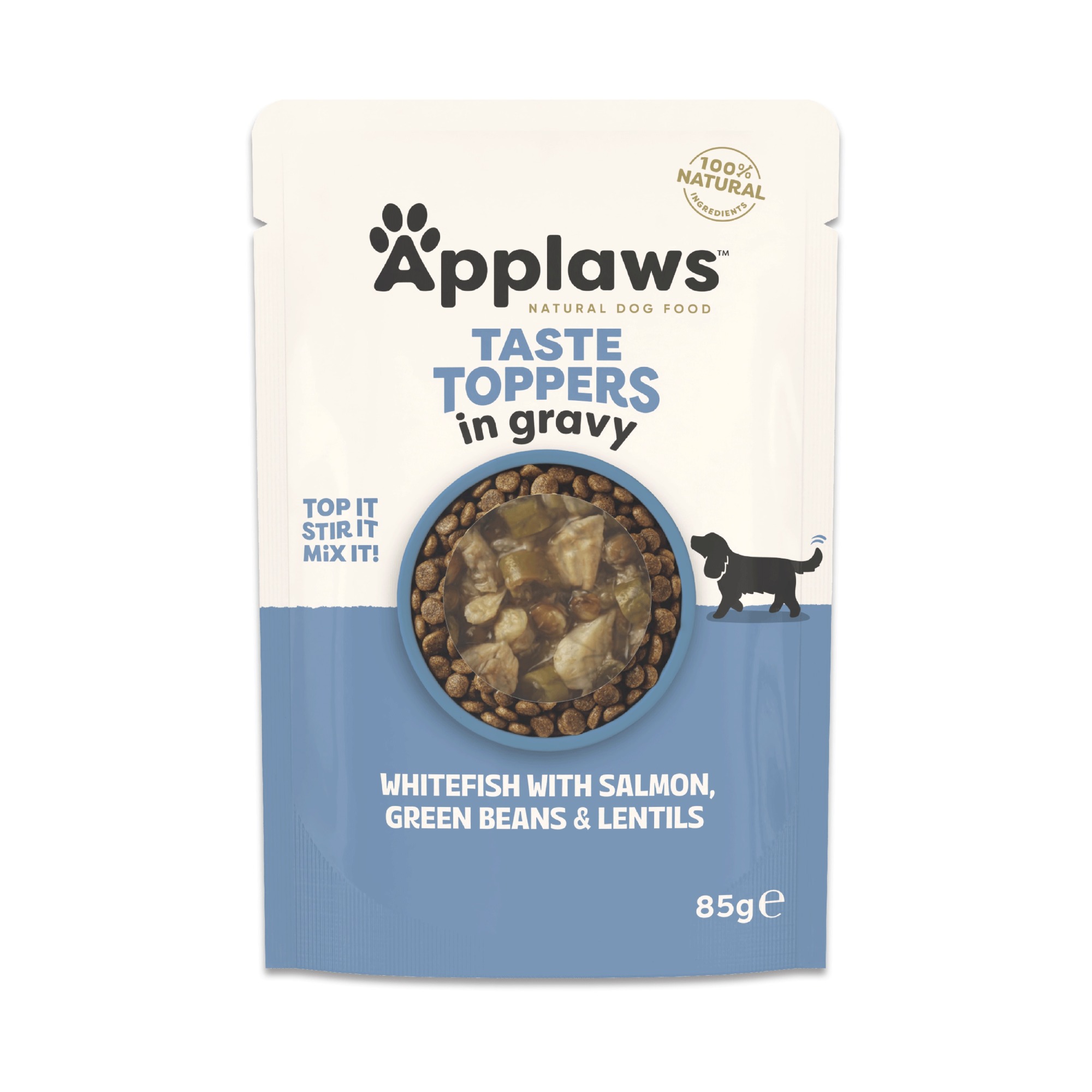 Applaws Taste Toppers Dog Food Pouch Whitefish With In Gravy - X 85G Salmon Size 12